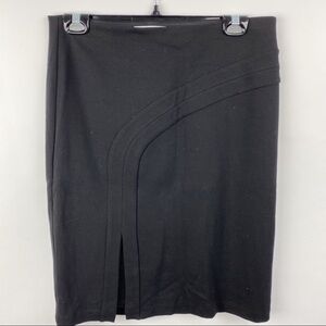BAILEY 44 black pencil skirt with slit size M